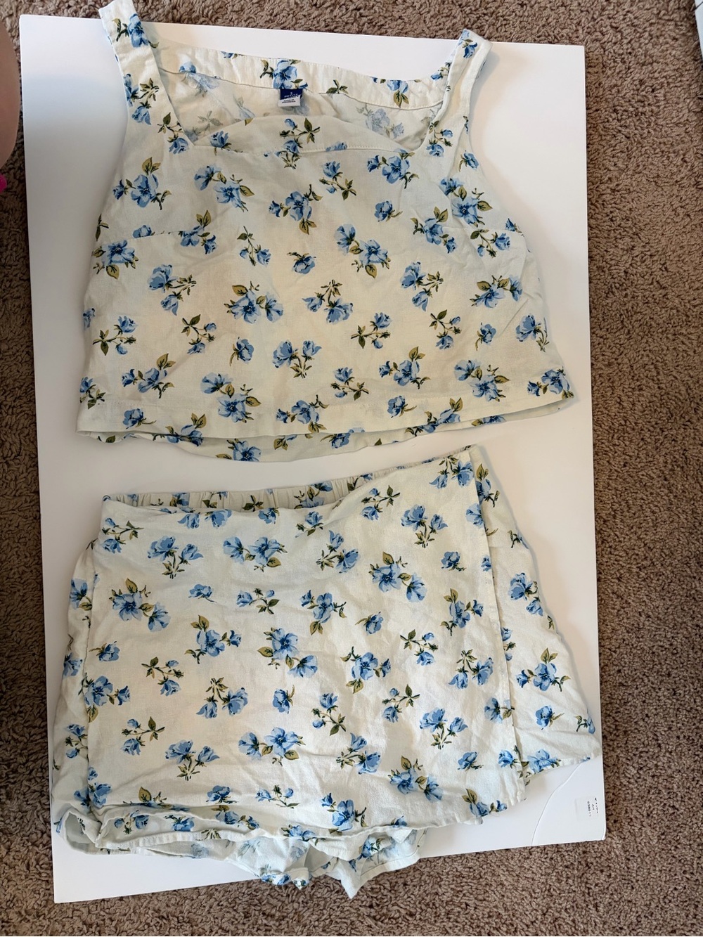 Old Navy Floral Crop Top & Shorts Set